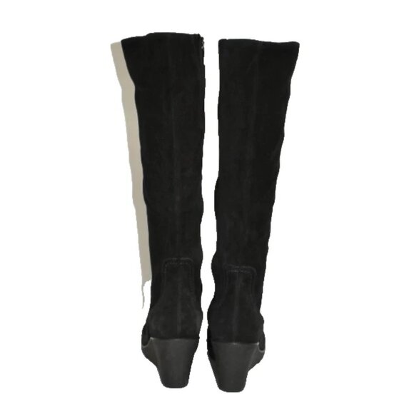 New! La Canadienne Size 8 M Women's Black Better Knee High Wedge Boot DD520 - Picture 5 of 6